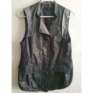 Si Style Innerve Womens Vest Size S Gray Shimmer Fashionable!